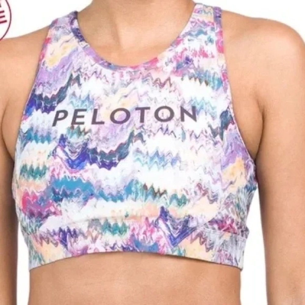 PELOTON River Rock High Neck Bra Top Size XS